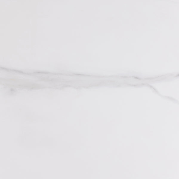 Malta Ceramic Round Dining Table in White 90x75cm