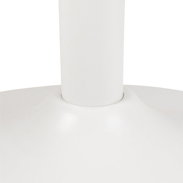 Malta Ceramic Round Coffee Table in White 60x45cm