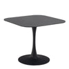 Malta Ceramic Square Dining Table Black