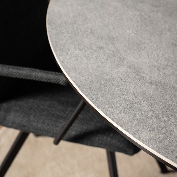Heaven Round Dining Table with Ceramic Grey Top