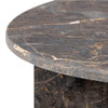 Vega Round Coffee Table in Marron Marble