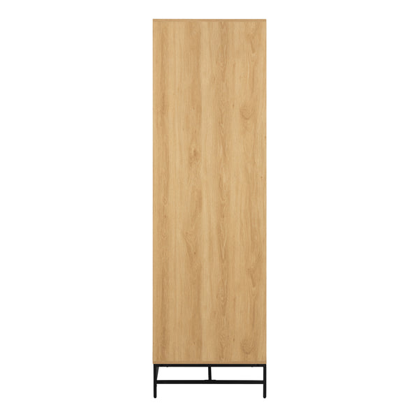 Albany Wardrobe 4 Doors in Black/Oak
