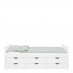 Alba Single Bed with 6 Drawers White