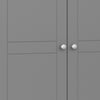 Tromso 2 Door 2 Drawer Wardrobe Grey