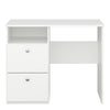 Alba 2 Drawer Desk White