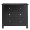 Florence 3 drawer chest in Black