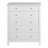 Florence 4+2 chest in White