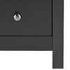 Florence 3 drawer bedside in Black