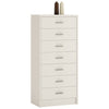 4 You 7 drawer narrow chest in Pearl White