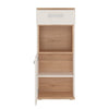 4KIDS 1 door 1 drawer narrow cabinet with opalino handles