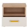 4KIDS 1 drawer bedside cabinet with orange handles