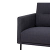 Larvik 3 Seater Sofa - Anthracite, Black Legs