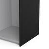 Verona Sliding Wardrobe 120cm in Black Matt with Oak Doors with 2 Shelves