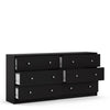 May Chest of 6 Drawers (3+3) in Black