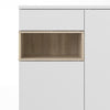 Roomers Sideboard 2 Door 1 Drawer in White and Oak