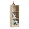 Basic Low Narrow Bookcase (2 Shelves) in Oak