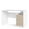 Function Plus Desk 3 drawers White Oak structure FSC Mix 70 % NC-COC-060652