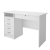 Function Plus Desk 5 Drawers in White