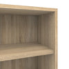 Prima Bookcase 1 Shelf with 2 Drawers + 2 File Drawers in Oak