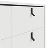 Ry Wide double chest of drawers 6 drawers in Matt White
