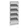 Shoes Shoe cabinet 5 Mirror tilting Doors in White