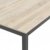 Family Dining Table 180cm Oak Table Top with Black Legs