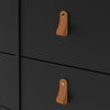 Barcelona Double dresser 4+4 drawers in Matt Black