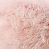 XXL Luxurious Blush Pink Sheepskin Beanbag